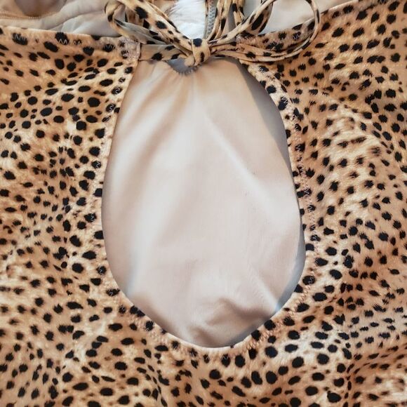 NWOT Women's Tunnel Keyhole One Piece Swim Suit from Shade Shore Animal Print - Picture 6 of 13